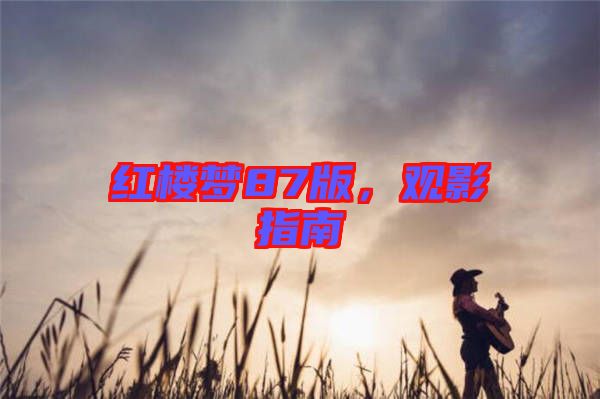 紅樓夢(mèng)87版，觀影指南