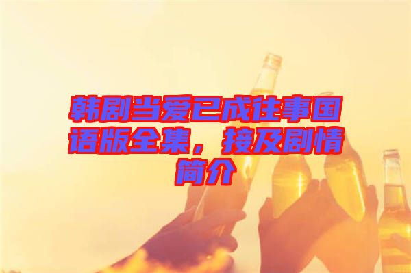 韓劇當愛已成往事國語版全集，接及劇情簡介