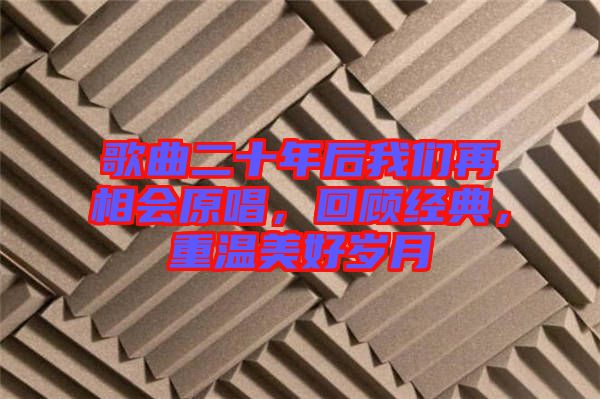 歌曲二十年后我們?cè)傧鄷?huì)原唱，回顧經(jīng)典，重溫美好歲月