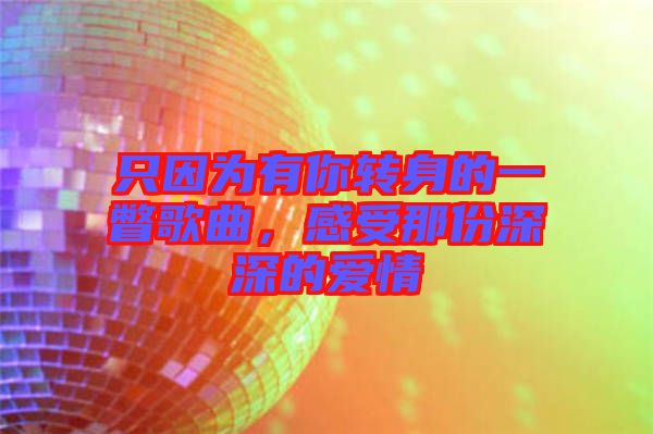 只因為有你轉(zhuǎn)身的一瞥歌曲，感受那份深深的愛情