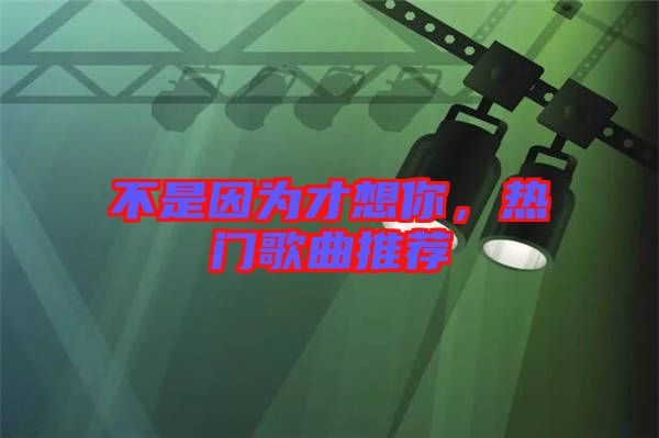 不是因?yàn)椴畔肽?，熱門歌曲推薦