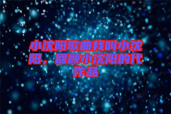 小沈陽歌曲我叫小沈陽，回顧小沈陽的代作品