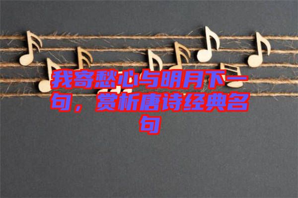 我寄愁心與明月下一句，賞析唐詩經(jīng)典名句