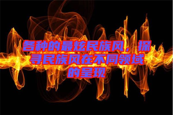 各種的最炫民族風(fēng)，探尋民族風(fēng)在不同領(lǐng)域的呈現(xiàn)