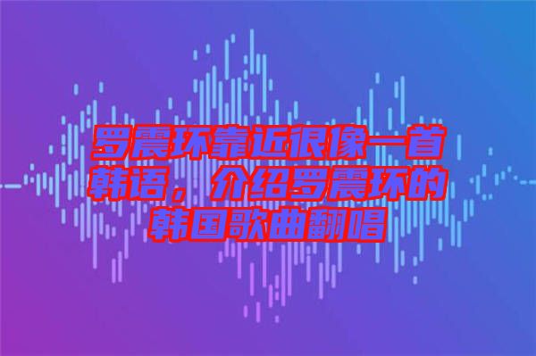 羅震環(huán)靠近很像一首韓語，介紹羅震環(huán)的韓國歌曲翻唱