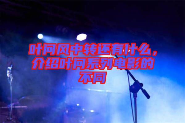 葉問風中轉(zhuǎn)還有什么，介紹葉問系列電影的不同