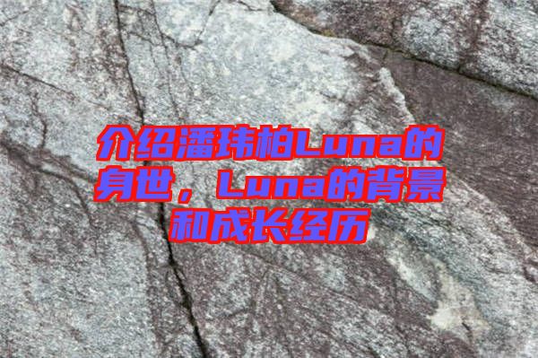 介紹潘瑋柏Luna的身世，Luna的背景和成長經(jīng)歷