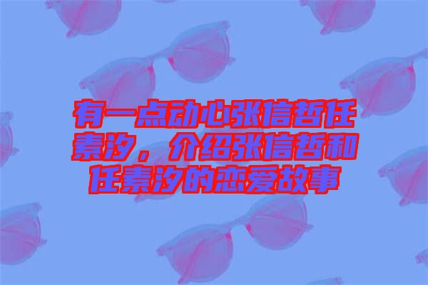 有一點(diǎn)動心張信哲任素汐，介紹張信哲和任素汐的戀愛故事