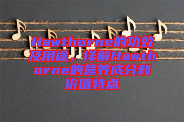 Hawthorne的功效及用途，詳解Hawthorne的營(yíng)養(yǎng)成分和價(jià)值特點(diǎn)