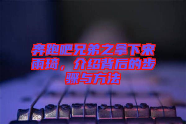 奔跑吧兄弟之拿下宋雨琦，介紹背后的步驟與方法