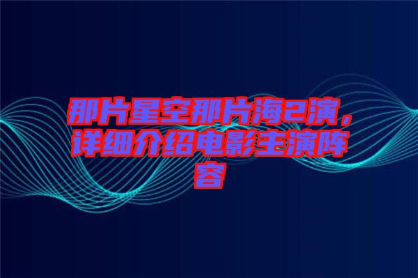 那片星空那片海2演，詳細(xì)介紹電影主演陣容