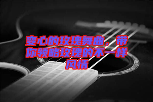 變心的玫瑰舞曲，帶你領(lǐng)略玫瑰的不一樣風(fēng)情