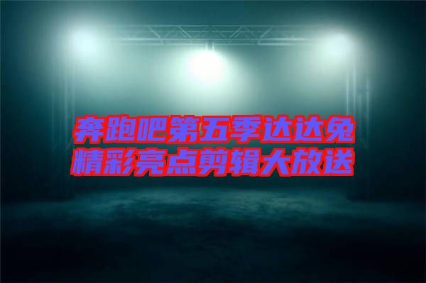 奔跑吧第五季達(dá)達(dá)兔精彩亮點(diǎn)剪輯大放送