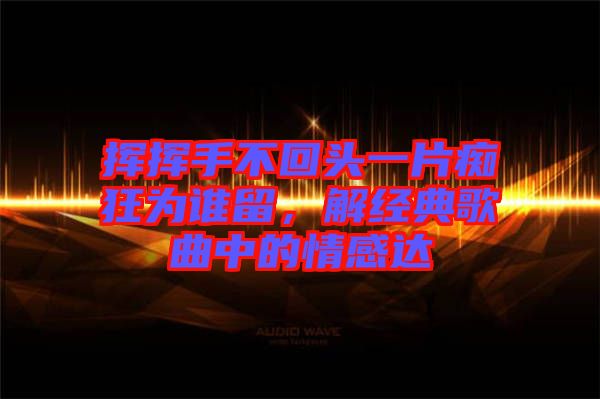 揮揮手不回頭一片癡狂為誰留，解經(jīng)典歌曲中的情感達