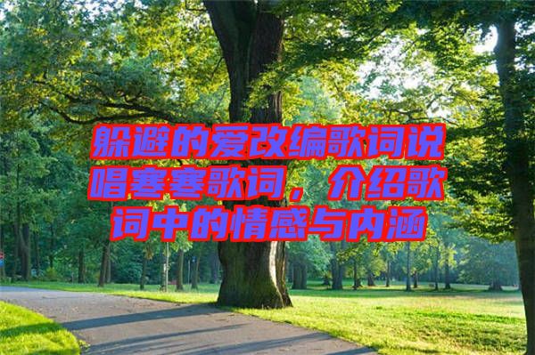 躲避的愛(ài)改編歌詞說(shuō)唱寒寒歌詞，介紹歌詞中的情感與內(nèi)涵