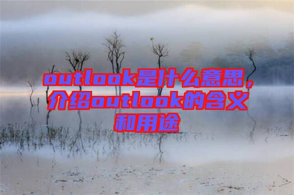 outlook是什么意思，介紹outlook的含義和用途