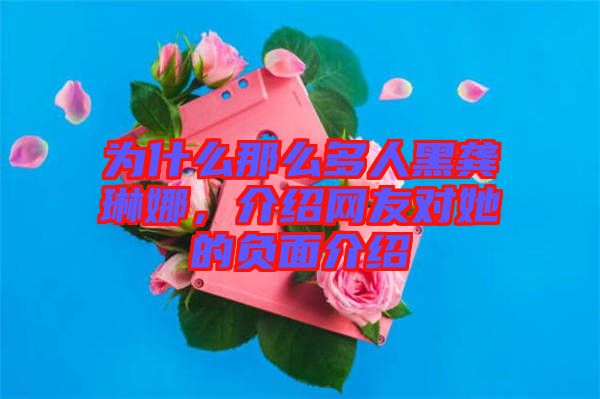 為什么那么多人黑龔琳娜，介紹網(wǎng)友對她的負面介紹