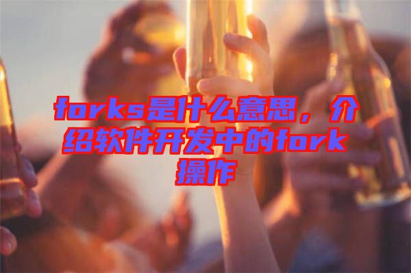 forks是什么意思，介紹軟件開發(fā)中的fork操作