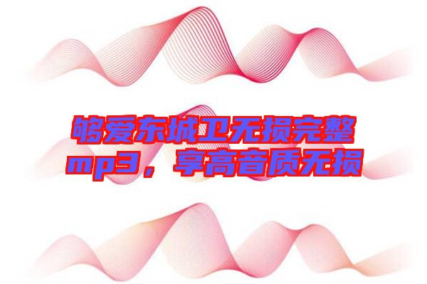 夠愛東城衛(wèi)無損完整mp3，享高音質(zhì)無損