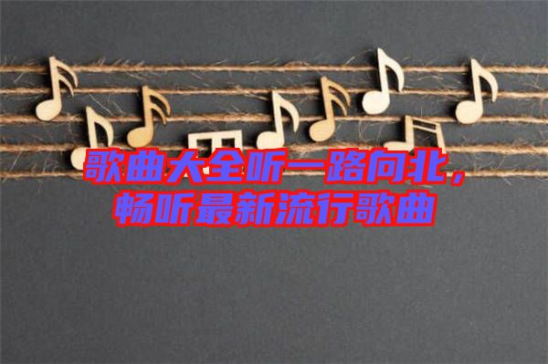 歌曲大全聽(tīng)一路向北，暢聽(tīng)最新流行歌曲