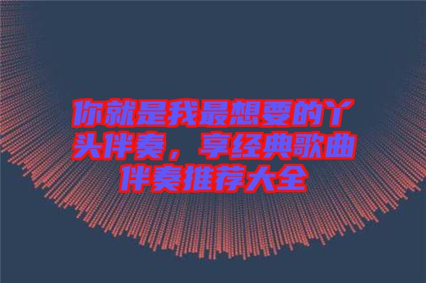 你就是我最想要的丫頭伴奏，享經(jīng)典歌曲伴奏推薦大全