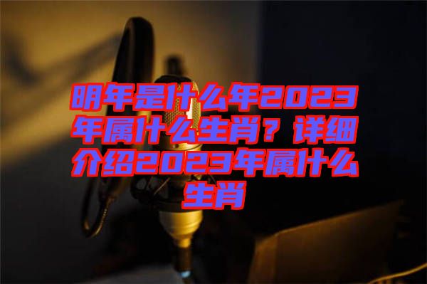 明年是什么年2023年屬什么生肖？詳細介紹2023年屬什么生肖