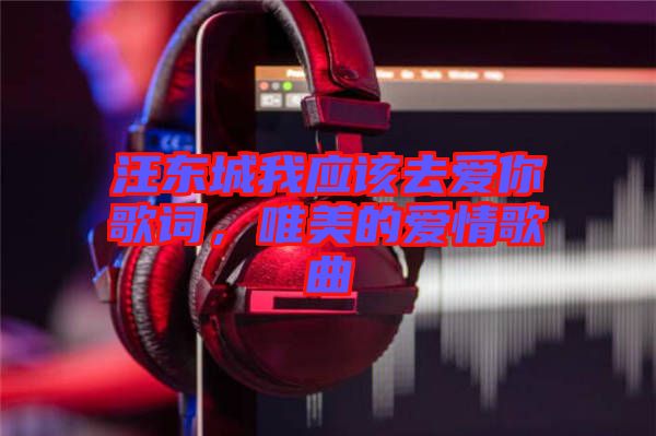 汪東城我應(yīng)該去愛你歌詞，唯美的愛情歌曲