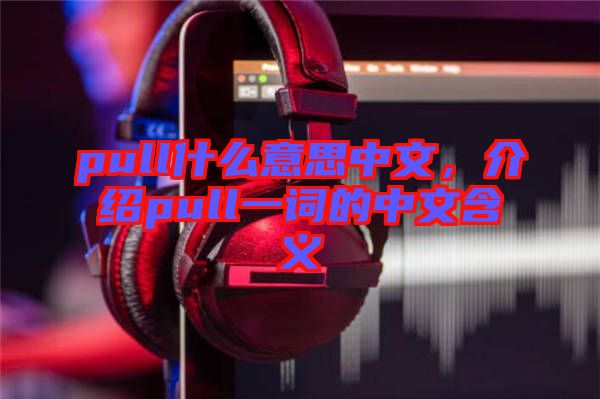 pull什么意思中文，介紹pull一詞的中文含義