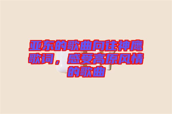 亞東的歌曲向往神鷹歌詞，感受高原風(fēng)情的歌曲