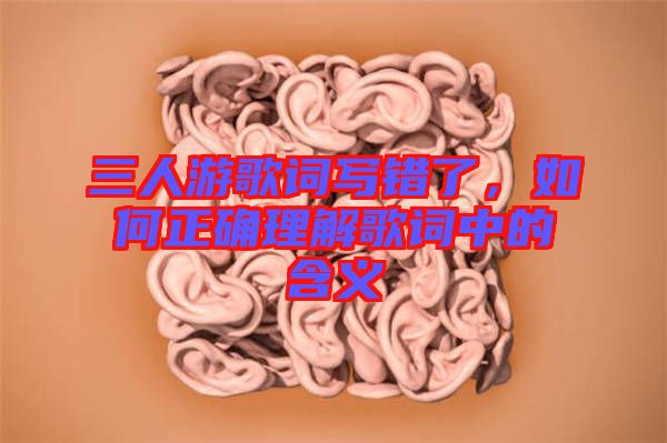 三人游歌詞寫錯(cuò)了，如何正確理解歌詞中的含義