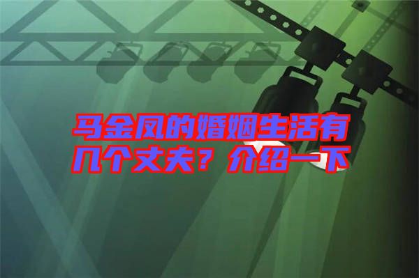 馬金鳳的婚姻生活有幾個(gè)丈夫？介紹一下