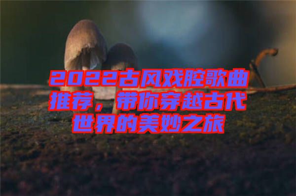 2022古風(fēng)戲腔歌曲推薦，帶你穿越古代世界的美妙之旅