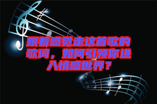 跟著感覺(jué)走這首歌的歌詞，如何引領(lǐng)你進(jìn)入情感世界？