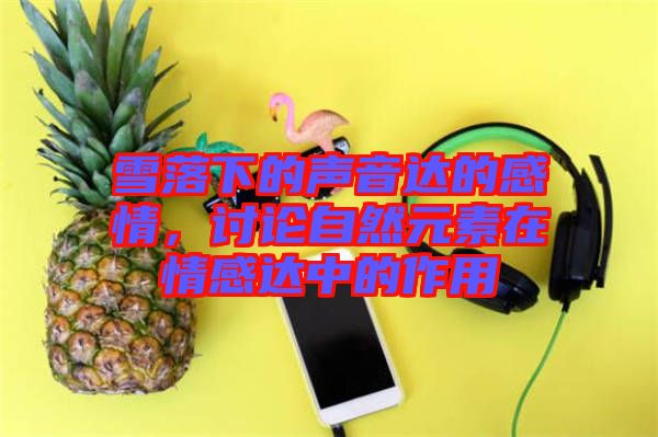 雪落下的聲音達(dá)的感情，討論自然元素在情感達(dá)中的作用